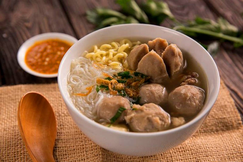 Bakso plat indonésien