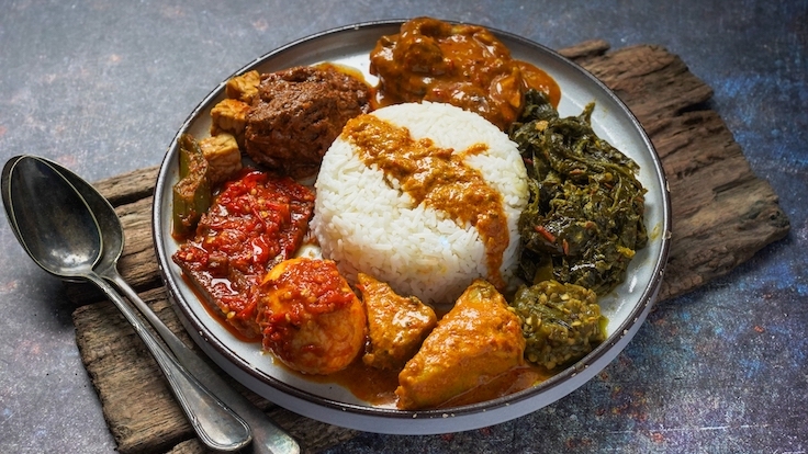 nasi Padang plat indonésien